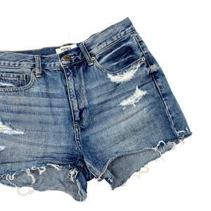 Pistola distressed denim shorts